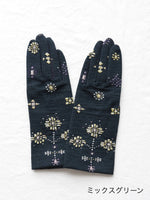 画像をギャラリービューアに読み込む, ANTIPAST 手袋ショート (ジュエリー柄) [NG1-486B]
