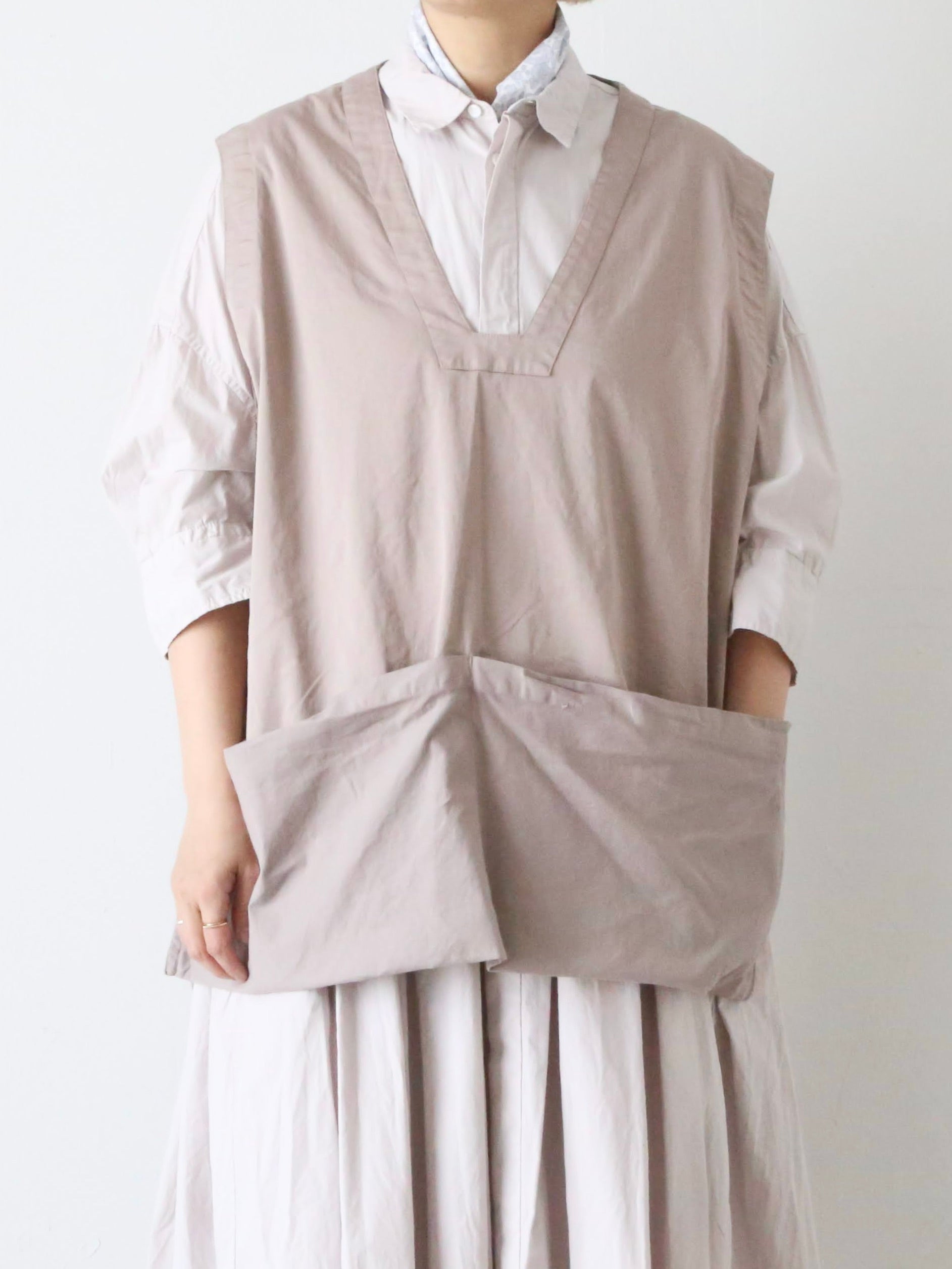 定価5.3万 2023 TOUJOUR トゥジュー Work Pullover Vest ワークプルオーバーベスト 2/ピンク トップス ワイド【2400013463140】 定価5.3万 2023 TOUJOUR トゥジュー Work Pullover Vest ワークプル