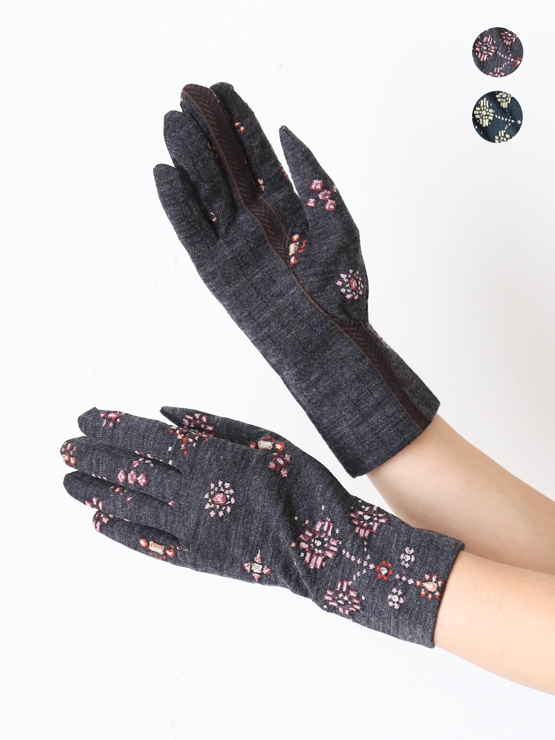 ANTIPAST 手袋ショート (ジュエリー柄) [NG1-486B]