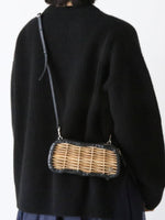 画像をギャラリービューアに読み込む, ebagos 籐付き長財布 フニュシュリンク [35631BK]
