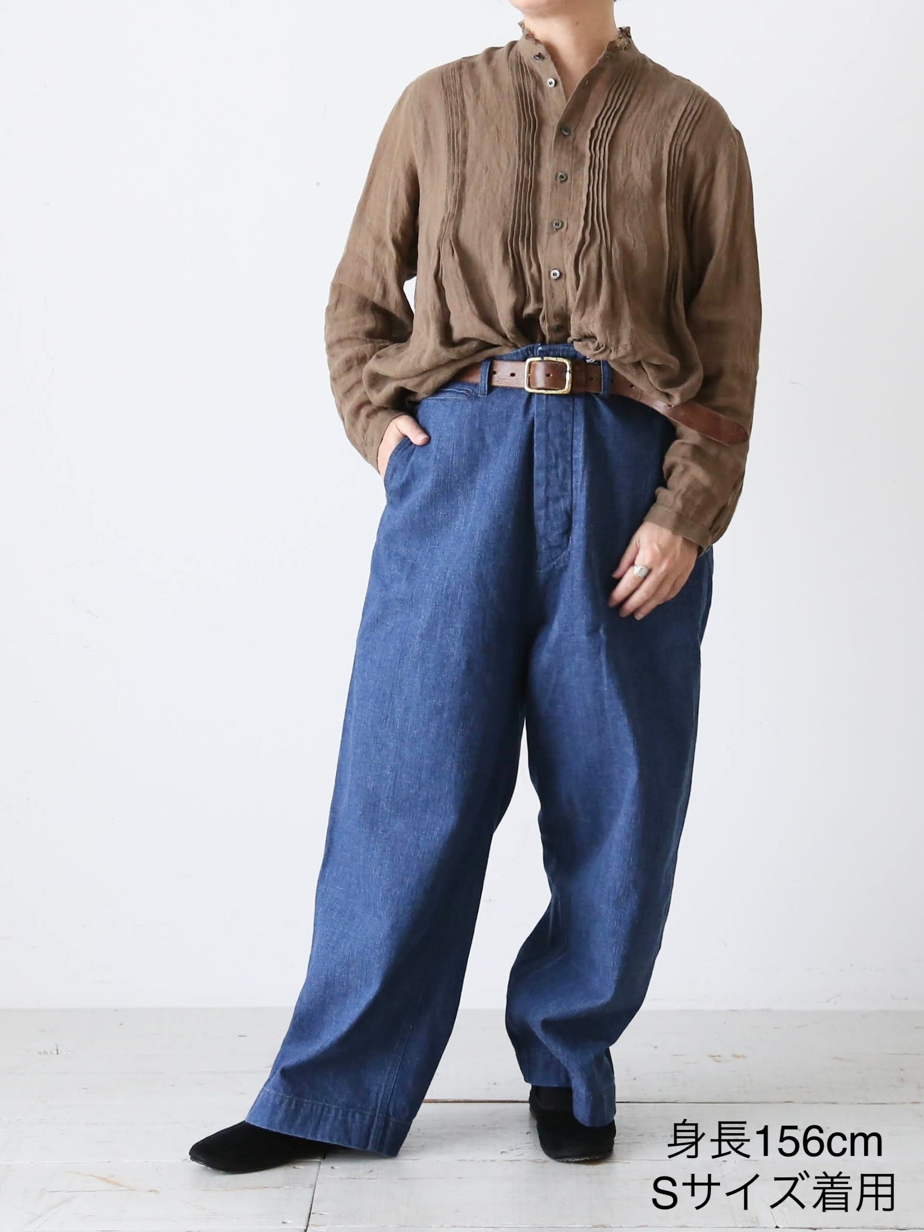 chimala USアーミーデニムオフィサートラウザー(ショート)[CS40-MP15A/S]