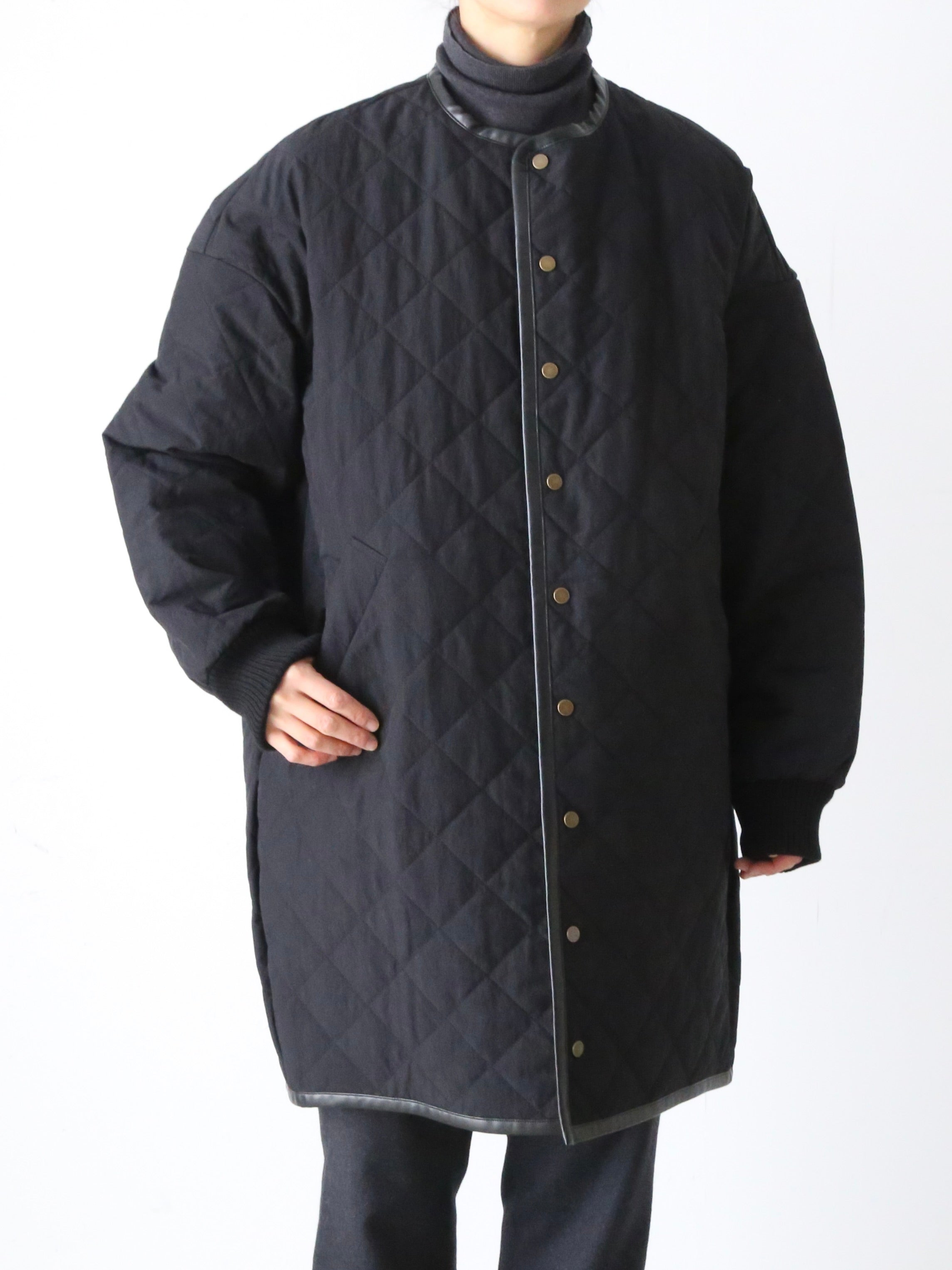 R&D.M.Co- ウォータープルーフキルティングハーフコート [7730]