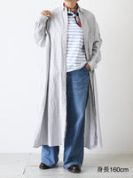 画像をギャラリービューアに読み込む, TOUJOURS バックサイドワンウェイプリーツドシャツドレス [YM43PD04]
