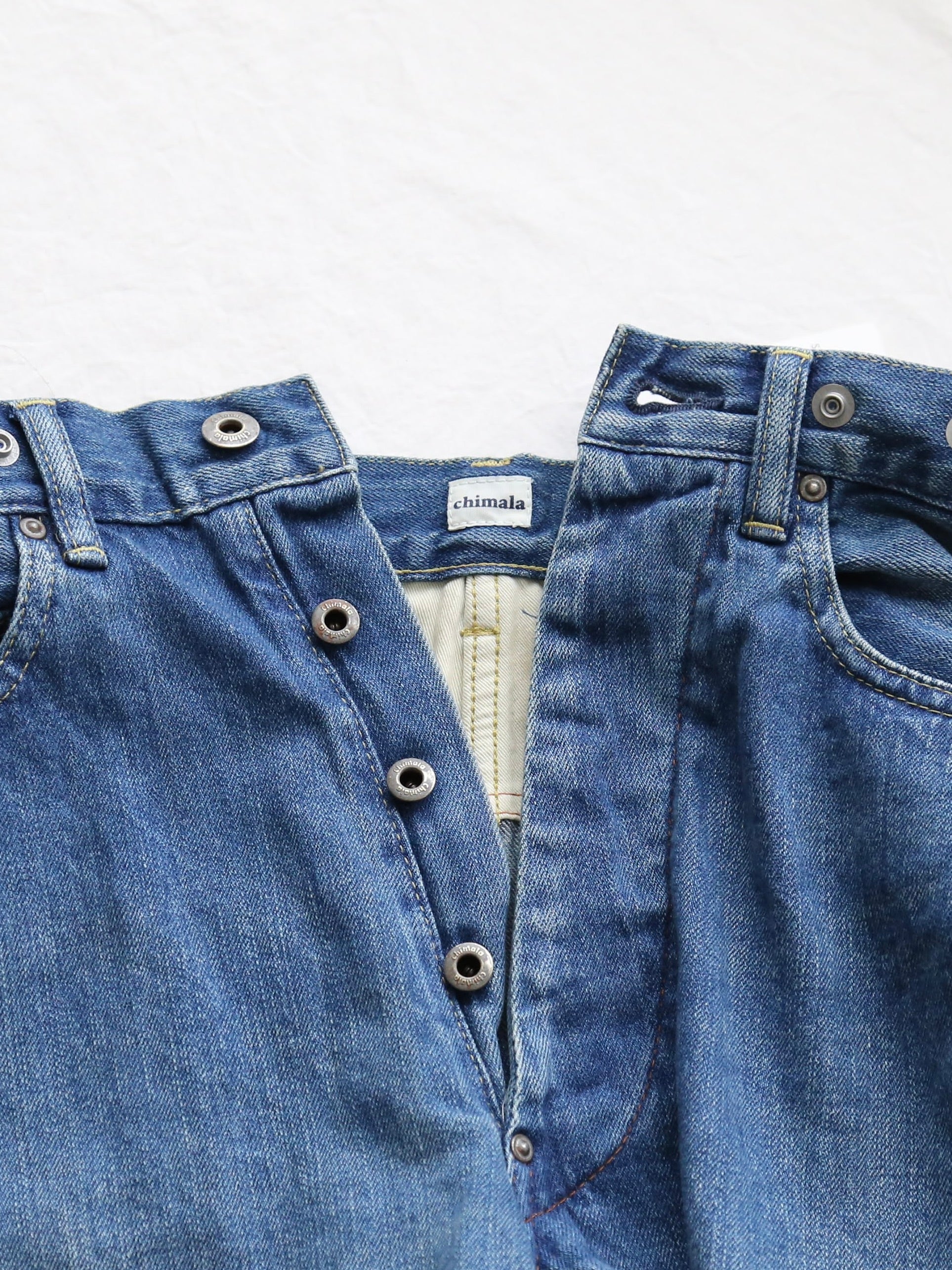 chimala Wウィズデニムウエストアジャスタブルパンツ [CS40-MP10A]