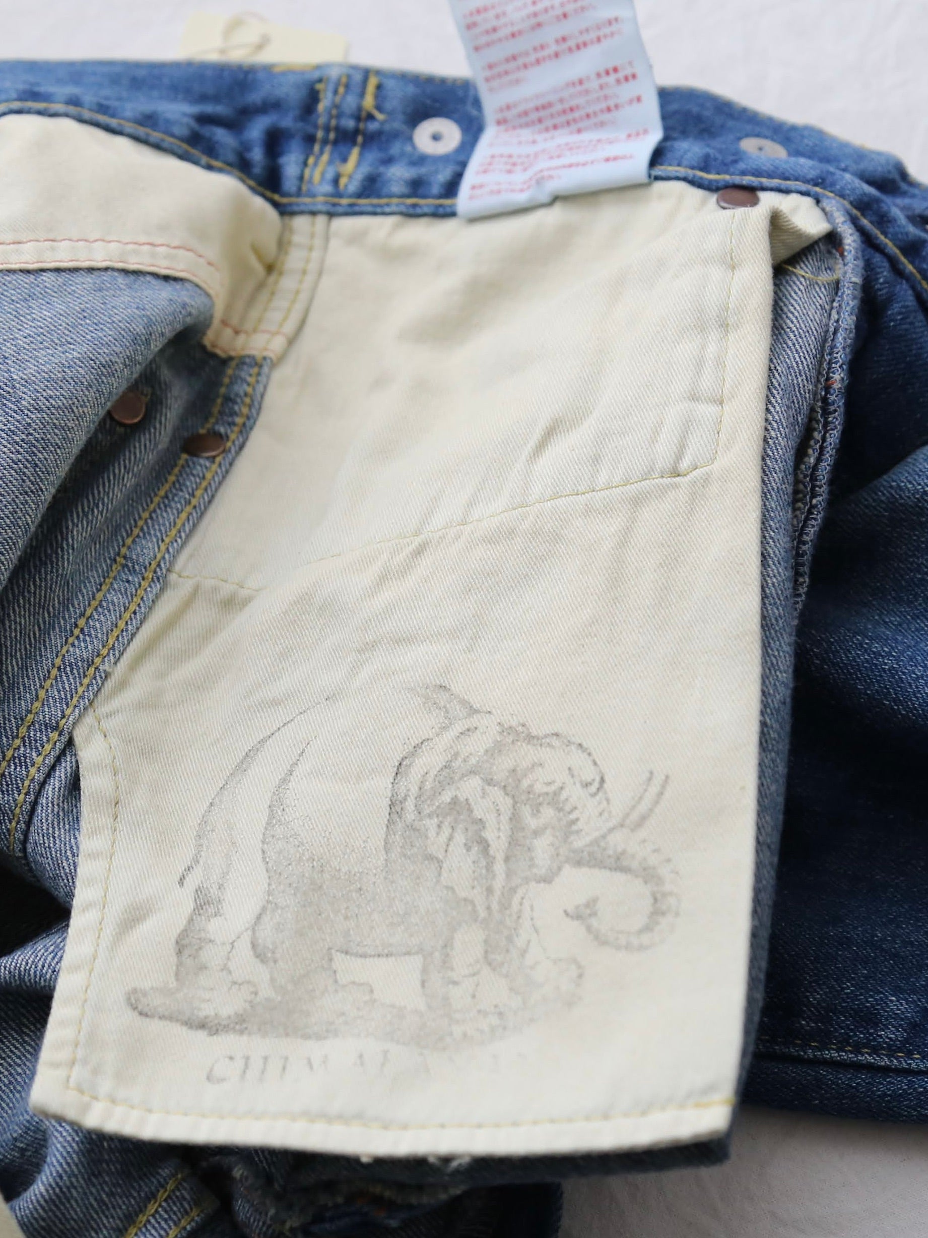 chimala Wウィズデニムウエストアジャスタブルパンツ [CS40-MP10A]