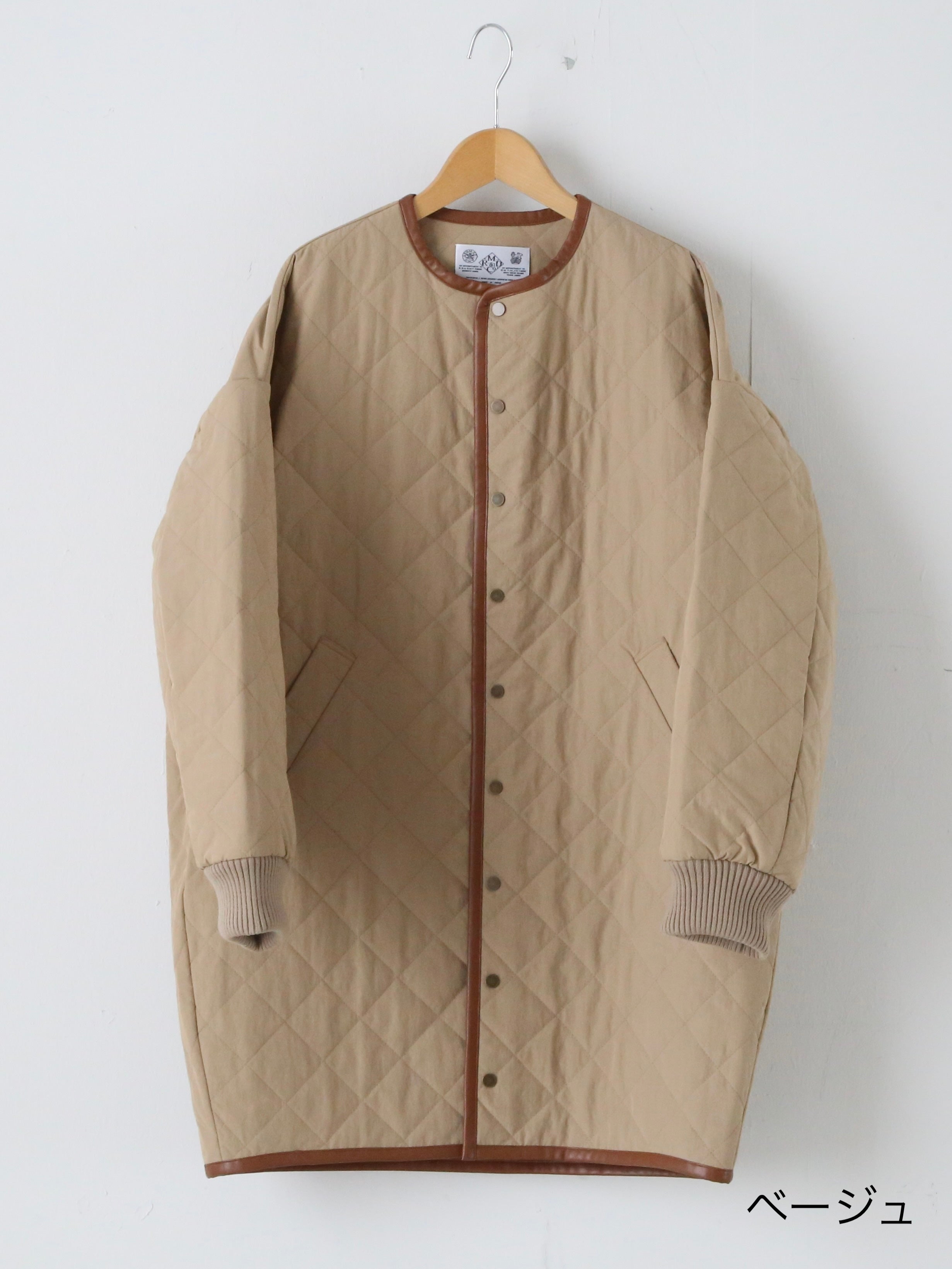 R&D.M.Co- ウォータープルーフキルティングハーフコート [7730]