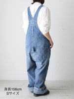 画像をギャラリービューアに読み込む, chimala  デニムオーバーオール [CS41-WP09]
