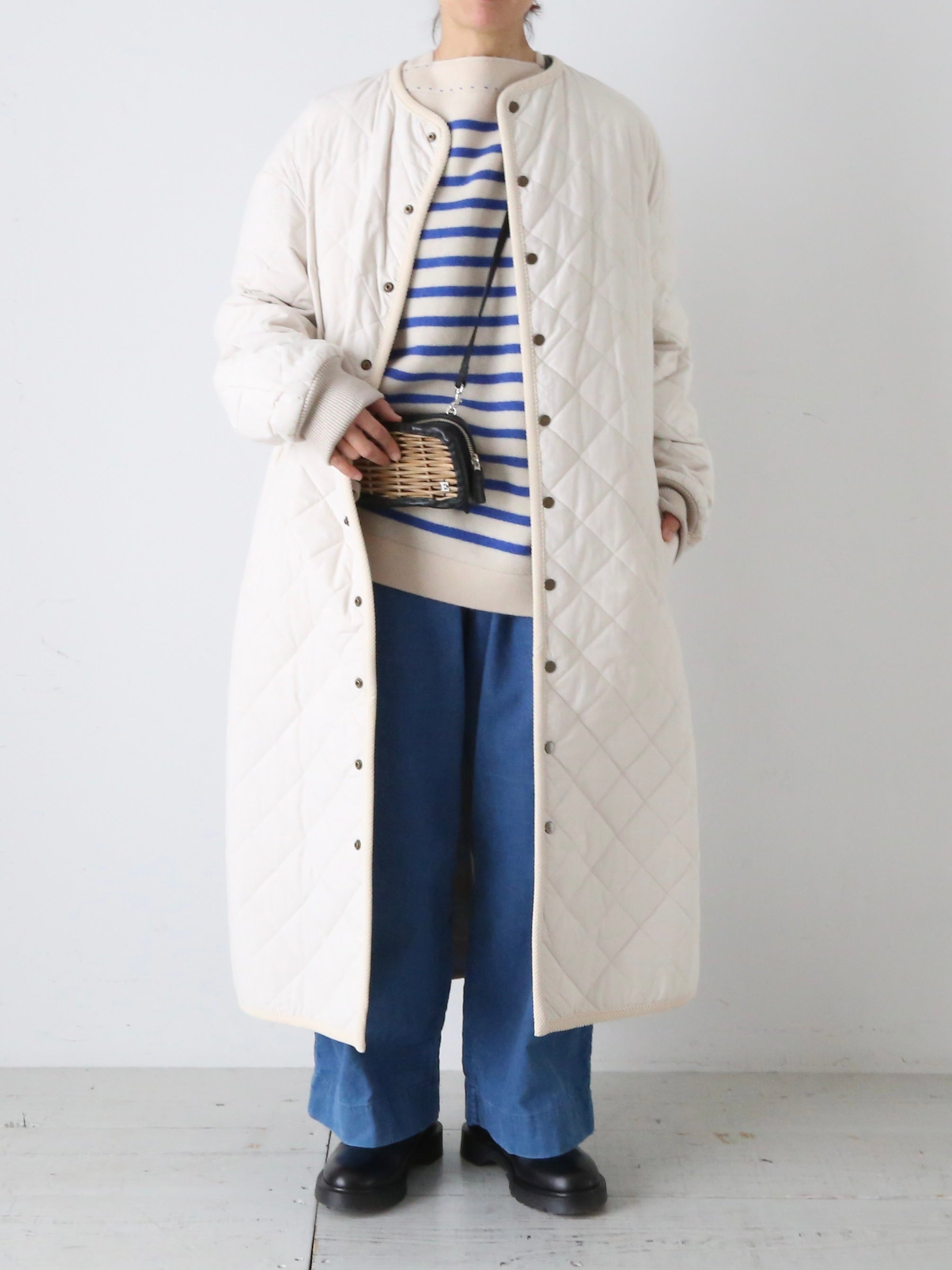 R&D.M.Co- キルティングロングコート [6428] – CREER