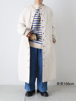 画像をギャラリービューアに読み込む, R&amp;D.M.Co- キルティングロングコート [6428]
