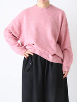 画像をギャラリービューアに読み込む, R&amp;D.M.Co- 7Gクルーネックセーター [7832]
