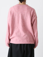 画像をギャラリービューアに読み込む, R&amp;D.M.Co- 7Gクルーネックセーター [7832]
