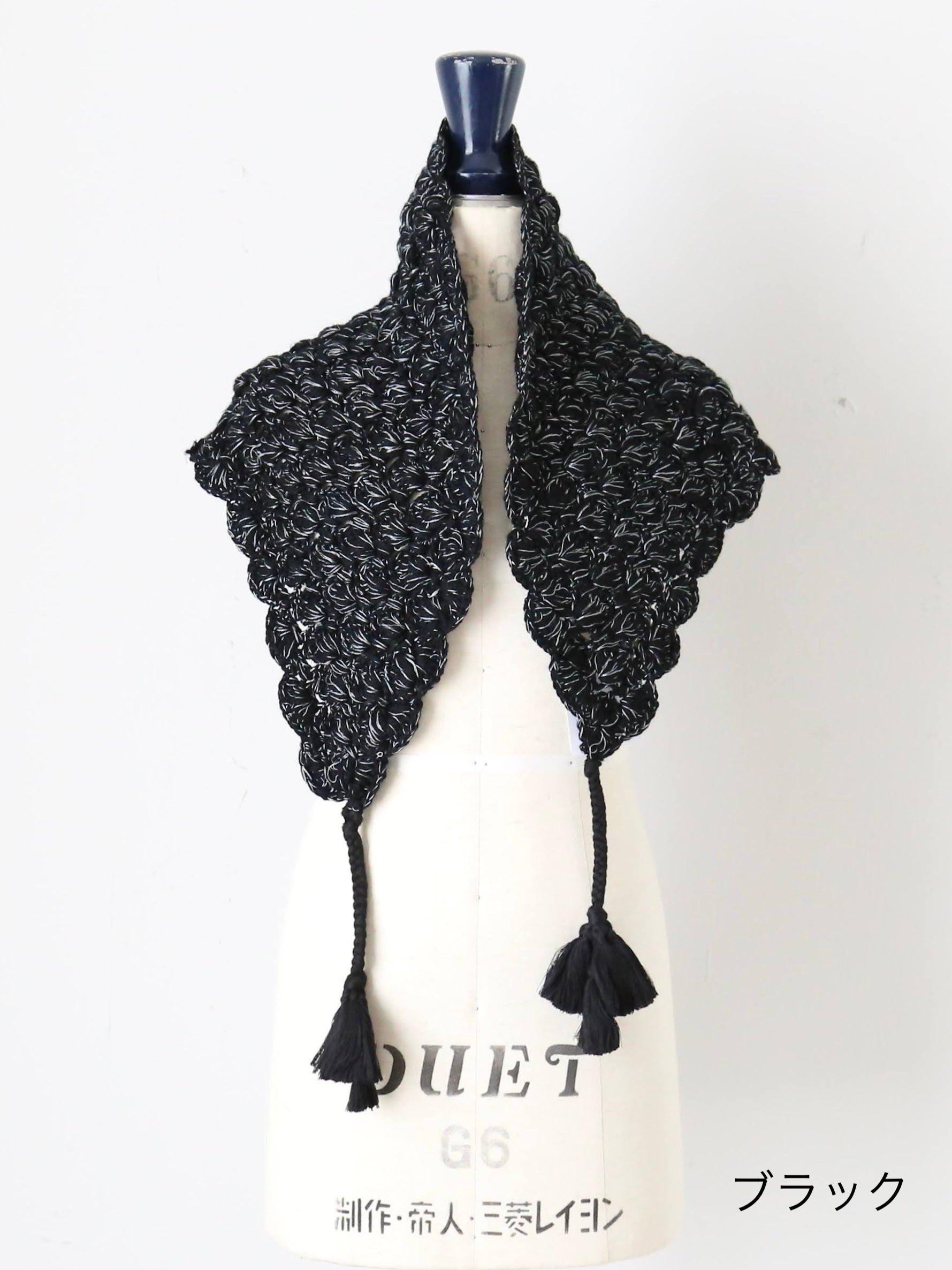 BUNON ハンドクロシェスカーフ [BN2597]