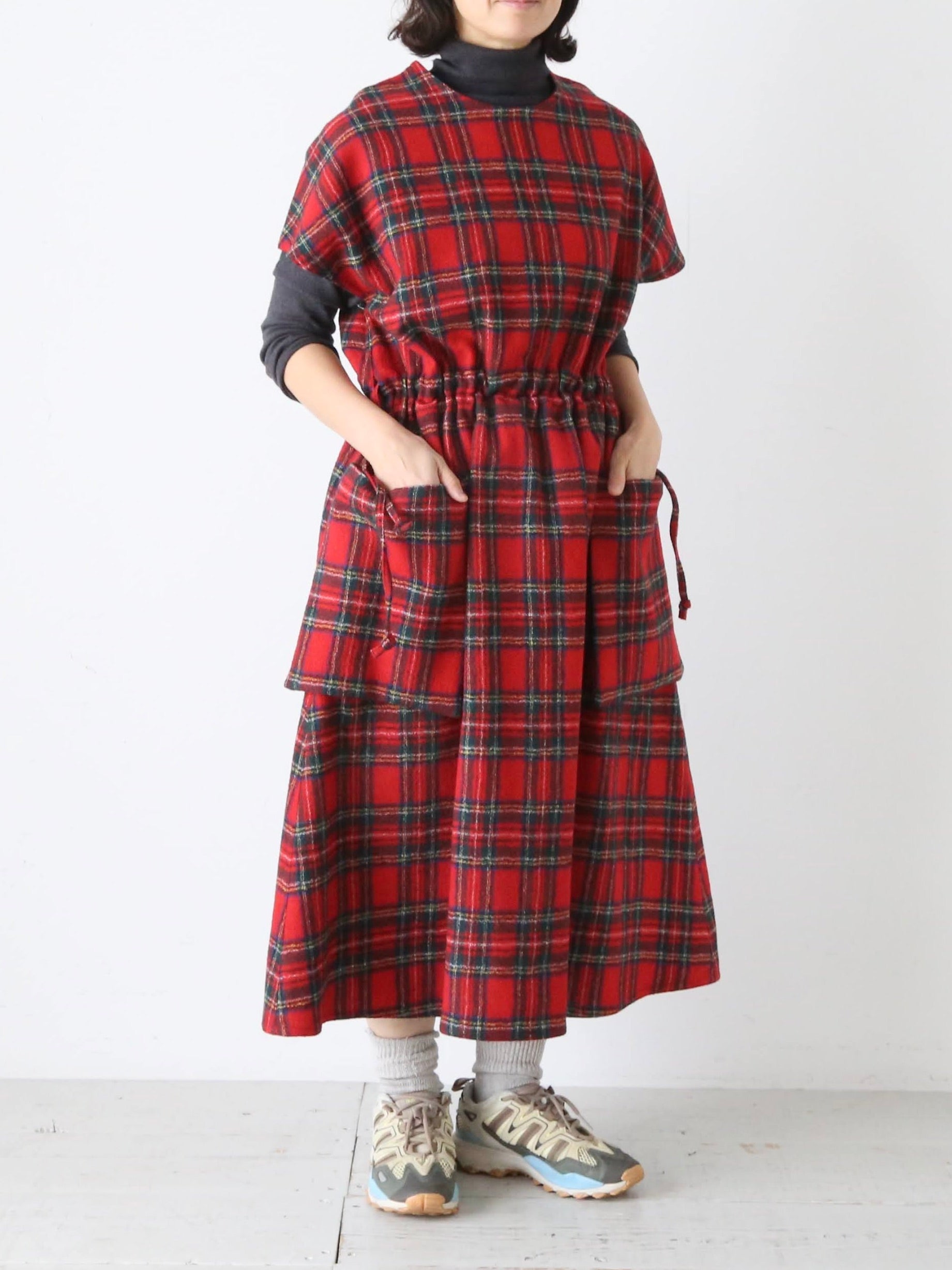 新品　an ドレス　M チェック　シュガー パターン：ミニ【チェック】 - sugar