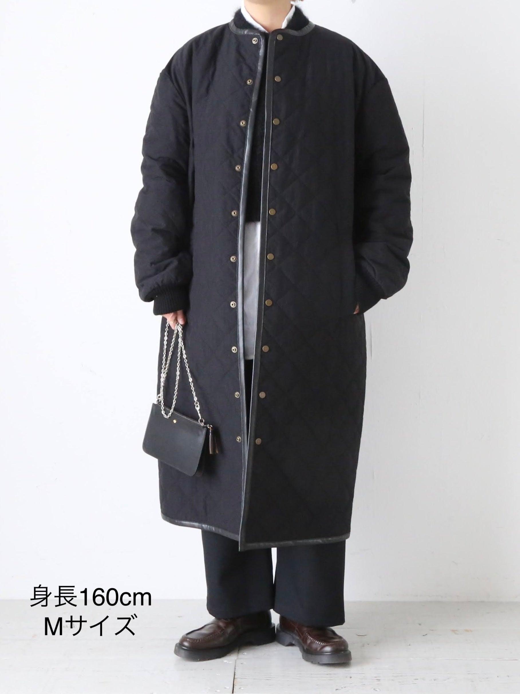 R&D.M.Co- ウォータープルーフキルティングロングコート [7729]