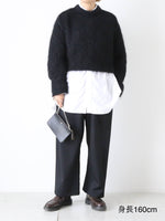 画像をギャラリービューアに読み込む, tao ウール片畔起毛加工セーター [TP-N008-051]
