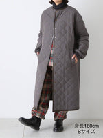 画像をギャラリービューアに読み込む, R&amp;D.M.Co- ウォータープルーフキルティングロングコート [7729]
