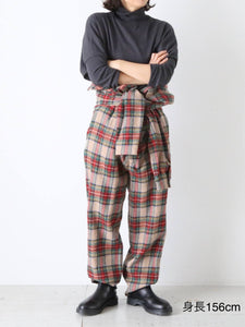 R&D.M.Co- ウールタータンチェックジャンプスーツ [5905] – CREER