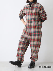 R&D.M.Co- ウールタータンチェックジャンプスーツ [5905] – CREER