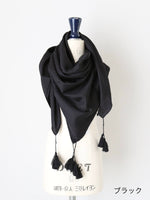 画像をギャラリービューアに読み込む, BUNON タッセルスカーフ [BN2554]
