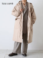 Load image into Gallery viewer, TOUJOURS Padded Hooded Coat [YM45QC01]
