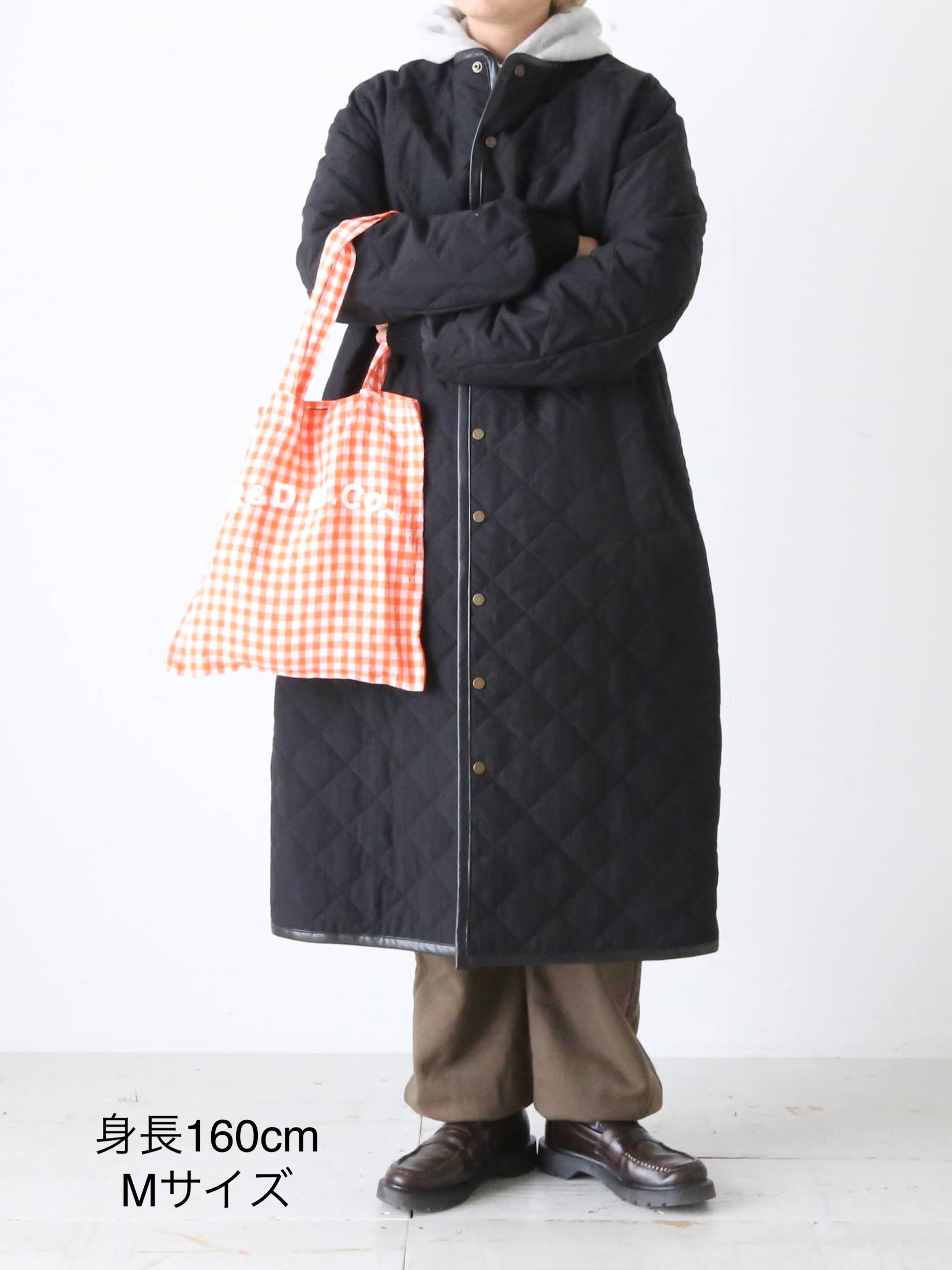 R&D.M.Co- ウォータープルーフキルティングロングコート [7729]