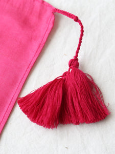 BUNON ブノン インド手紡ぎカディ 手刺繍 タッセルスカーフ – CREER