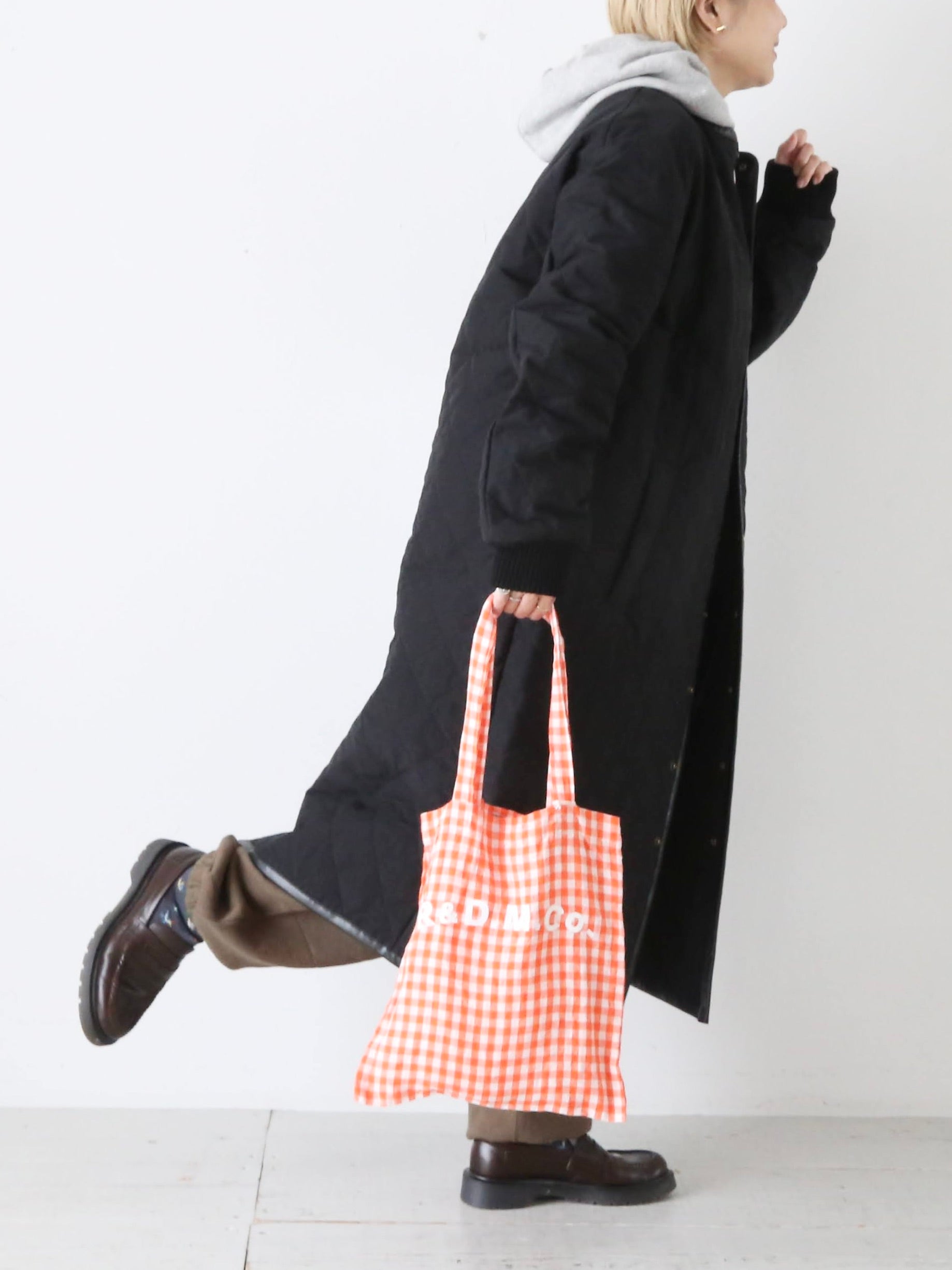 R&D.M.Co- リネンギンガムチェックトートバッグ [7507] – CREER