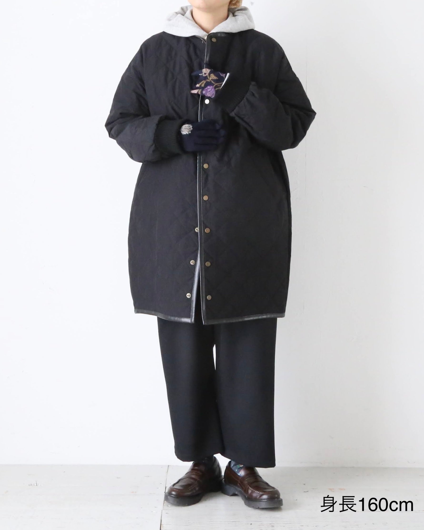 R&D.M.Co- ウォータープルーフキルティングハーフコート [7730]