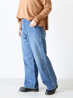 画像をギャラリービューアに読み込む, chimala Wウィズデニムウエストアジャスタブルパンツ [CS40-MP10A]
