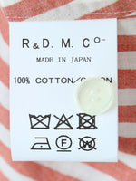 画像をギャラリービューアに読み込む, R&amp;D.M.Co-  キャンディストライプフリルカラーシャツ [8170]
