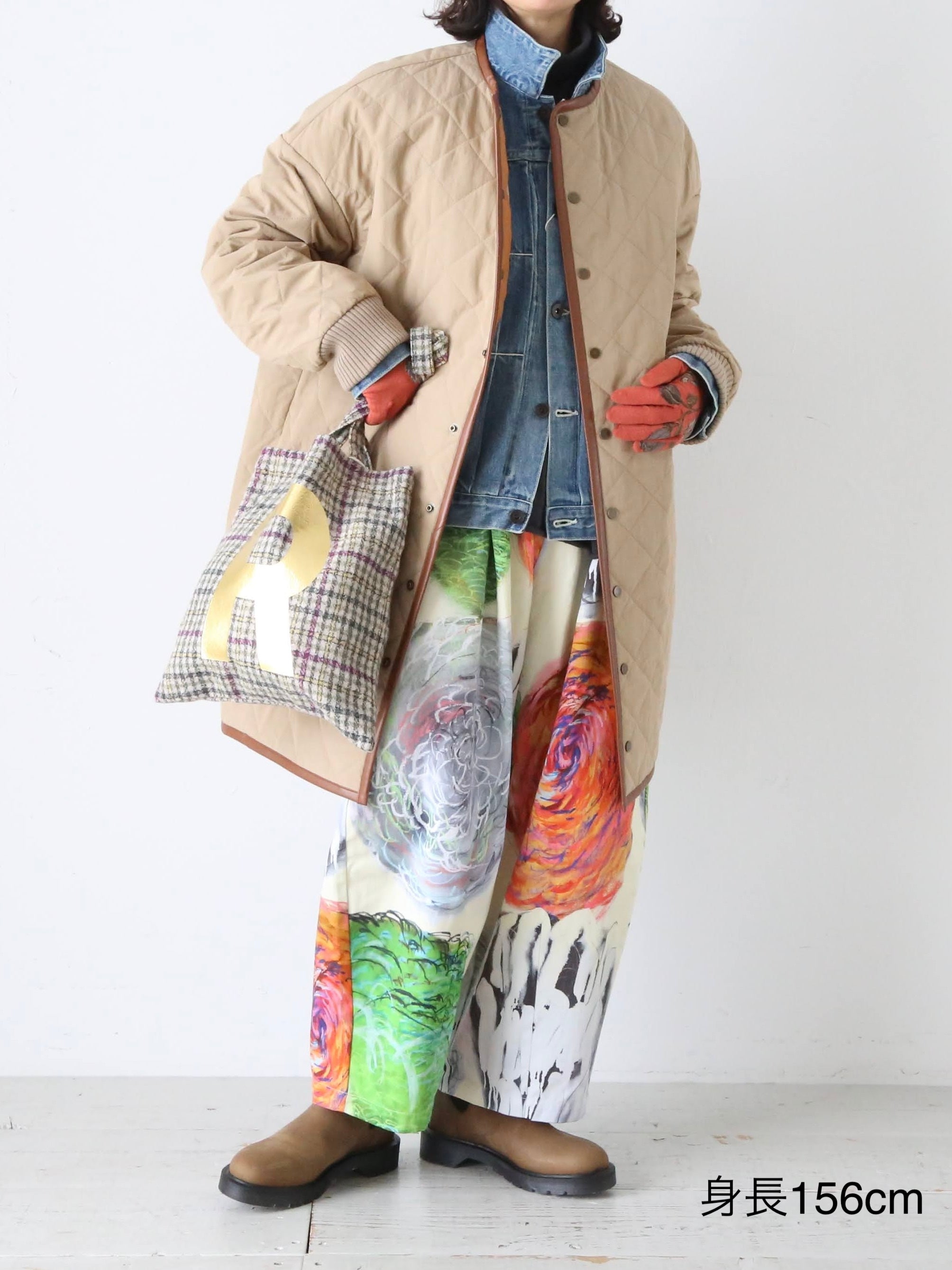 R&D.M.Co- ウォータープルーフキルティングハーフコート [7730]