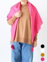 画像をギャラリービューアに読み込む, BUNON タッセルスカーフ [BN2554]
