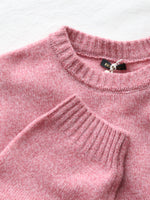 画像をギャラリービューアに読み込む, R&amp;D.M.Co- 7Gクルーネックセーター [7832]
