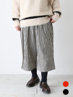 画像をギャラリービューアに読み込む, R&amp;D.M.Co- ギンガムチェックゴムパンツ [7608]
