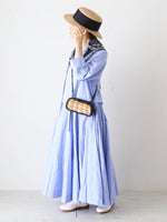 画像をギャラリービューアに読み込む, Veritecoeur フレアタックシャンブレーワンピース [VC-2819]
