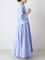 画像をギャラリービューアに読み込む, Veritecoeur フレアタックシャンブレーワンピース [VC-2819]
