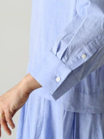 画像をギャラリービューアに読み込む, Veritecoeur フレアタックシャンブレーワンピース [VC-2819]
