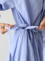 画像をギャラリービューアに読み込む, Veritecoeur フレアタックシャンブレーワンピース [VC-2819]
