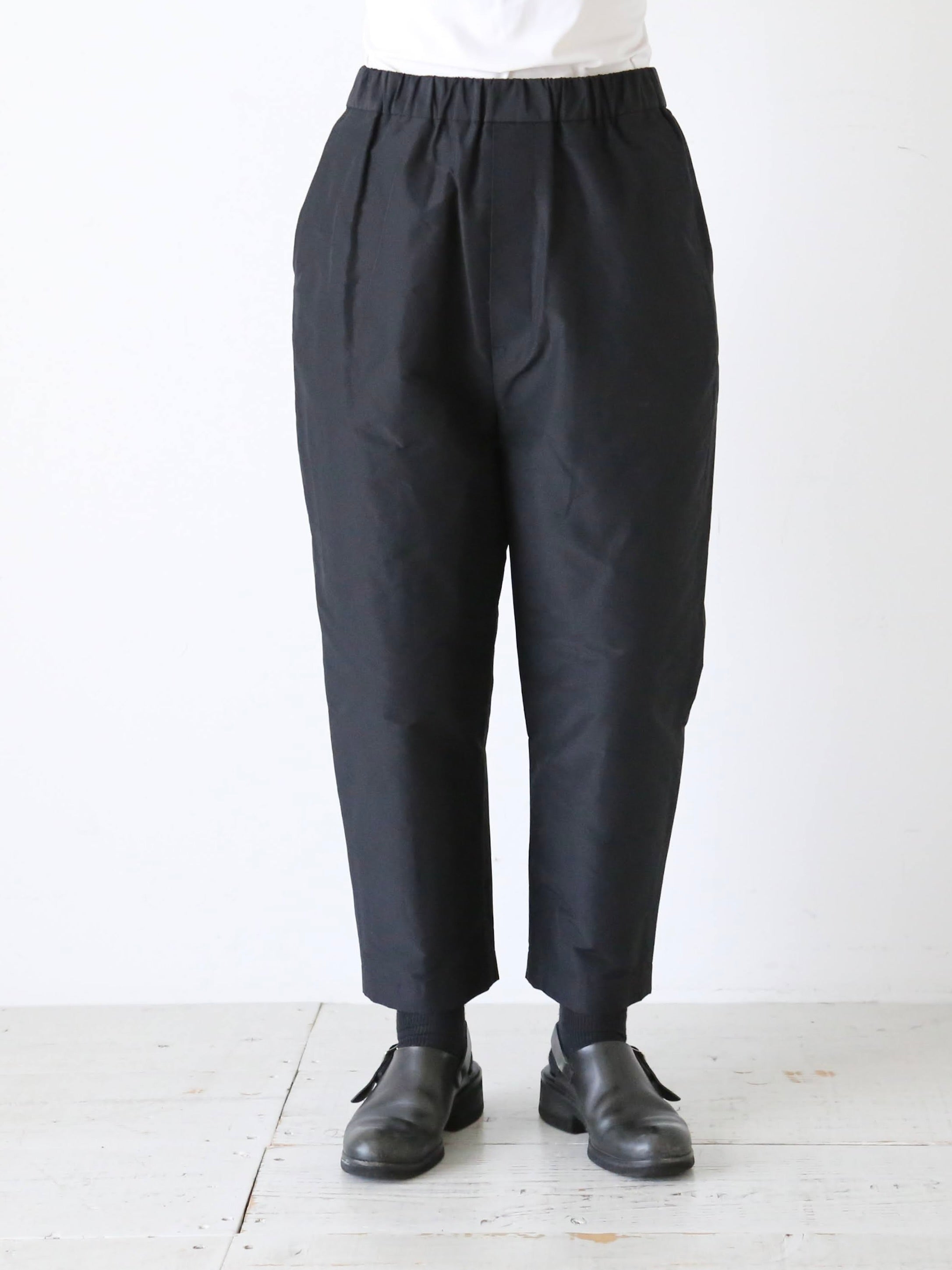 R&D.M.Co- タフタサルエルテーパードパンツ [7669]