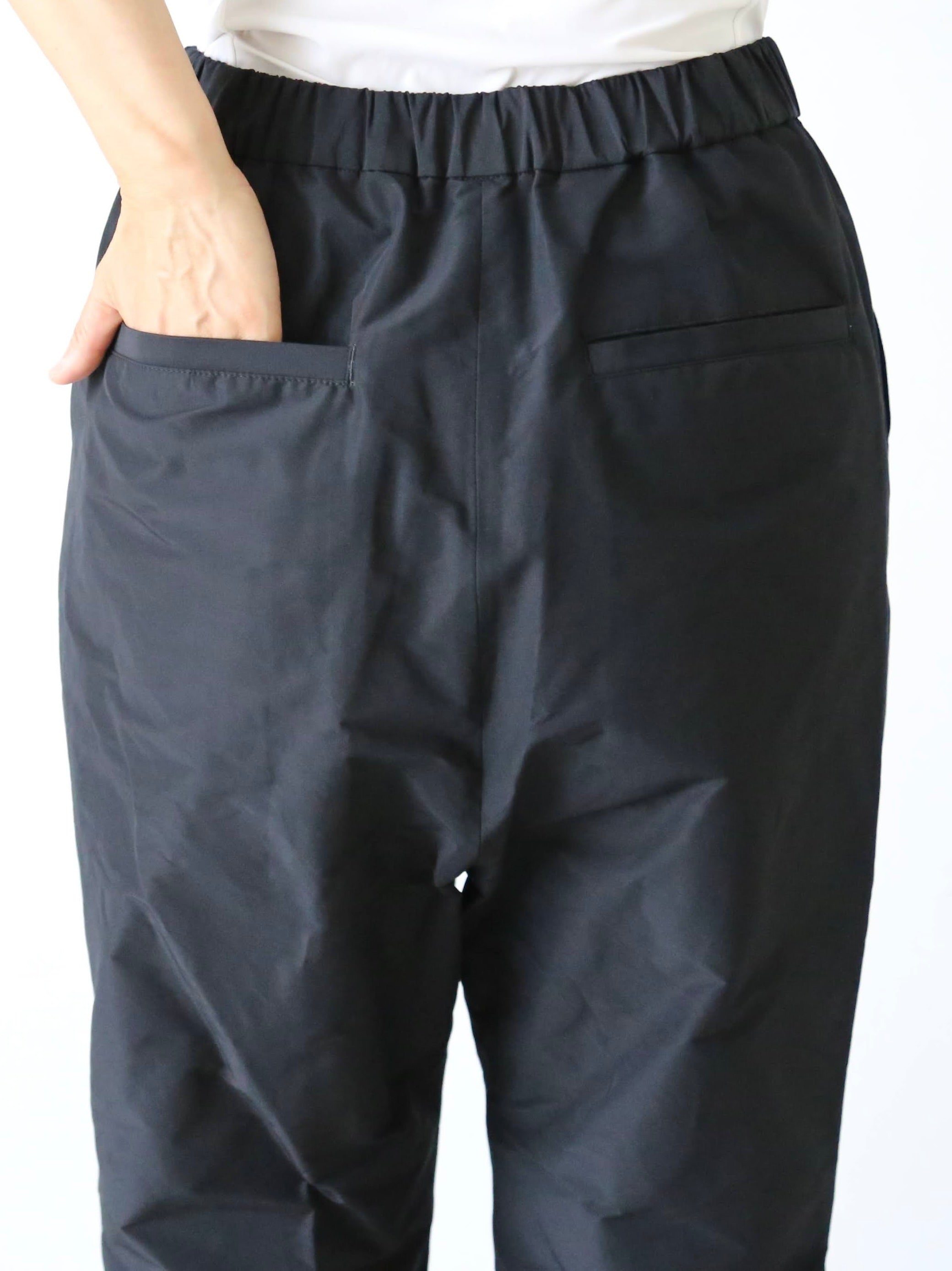 R&D.M.Co- タフタサルエルテーパードパンツ [7669]