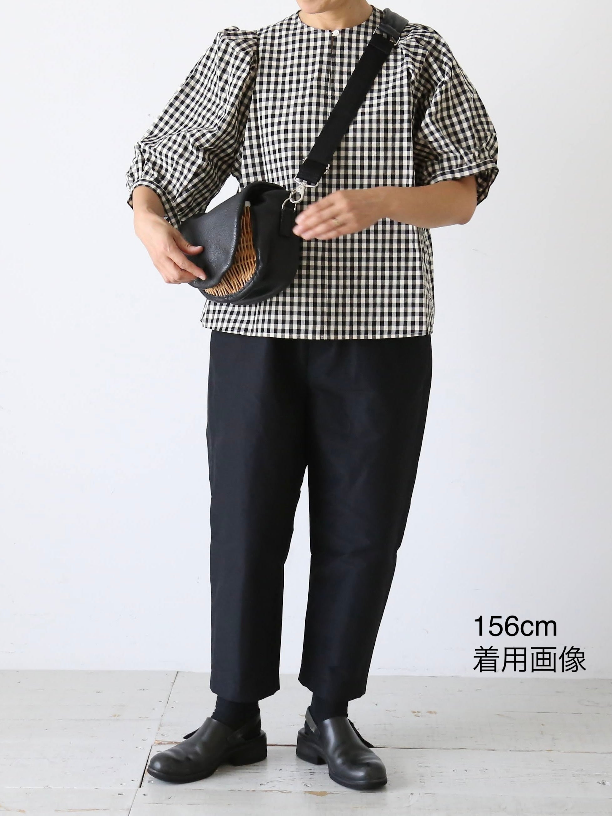 R&D.M.Co- タフタサルエルテーパードパンツ [7669]