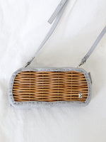 Load image into Gallery viewer, ebagos Rattan Long Wallet - Fini Shrink [35631BK]
