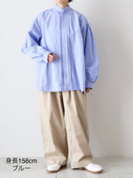 画像をギャラリービューアに読み込む, Veritecoeur ピンタックシャンブレーシャツ [VC-2818]
