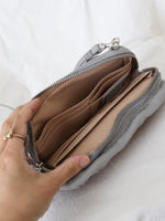 Load image into Gallery viewer, ebagos Rattan Long Wallet - Fini Shrink [35631BK]
