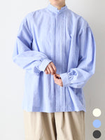 画像をギャラリービューアに読み込む, Veritecoeur ピンタックシャンブレーシャツ [VC-2818]
