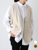 画像をギャラリービューアに読み込む, YARMO オーバーサイズドスリーブレスジャケット [YAR-25AW J22]
