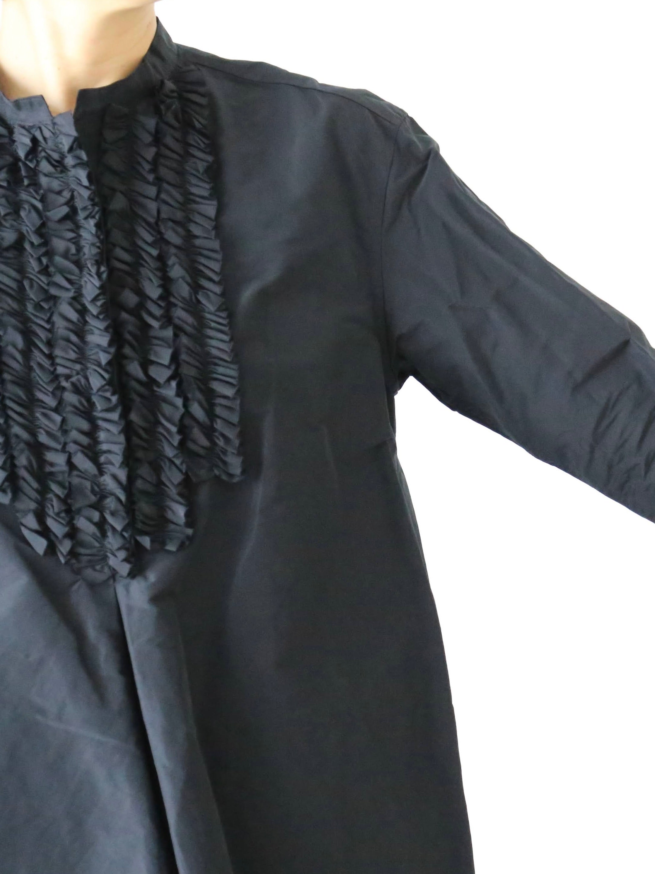 R&D.M.Co- タフタチェストフリルドレス [7668]