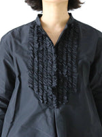 画像をギャラリービューアに読み込む, R&amp;D.M.Co- タフタチェストフリルドレス [7668]
