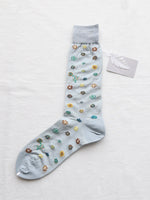 画像をギャラリービューアに読み込む, ANTIPAST メンズ ポルカフラワーソックス [AM3-800]
