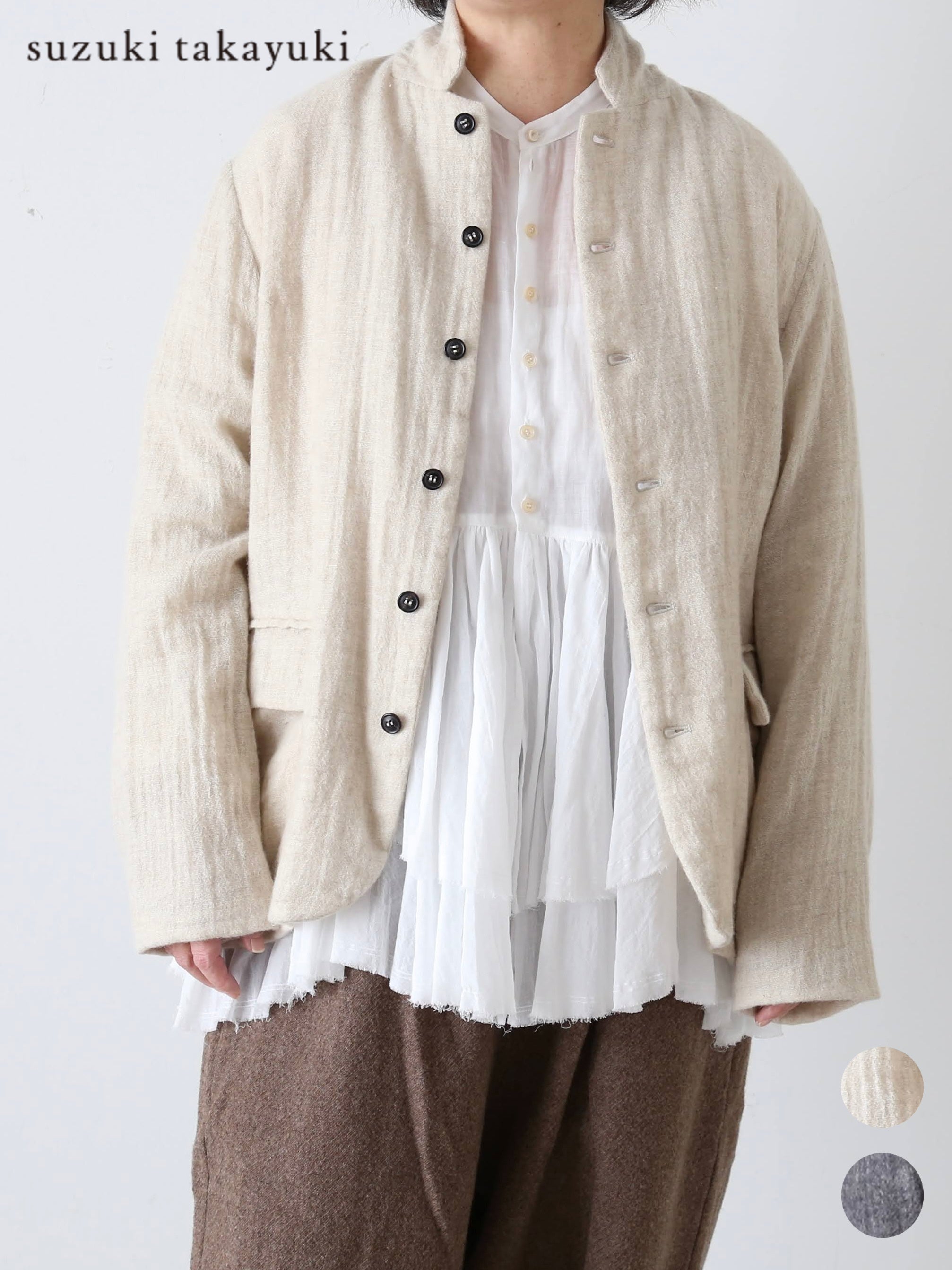 新品 suzuki takayuki gauze jacket 白 suzuki takayuki | Japanese Natural Mode Clothing, Dresses & Coats